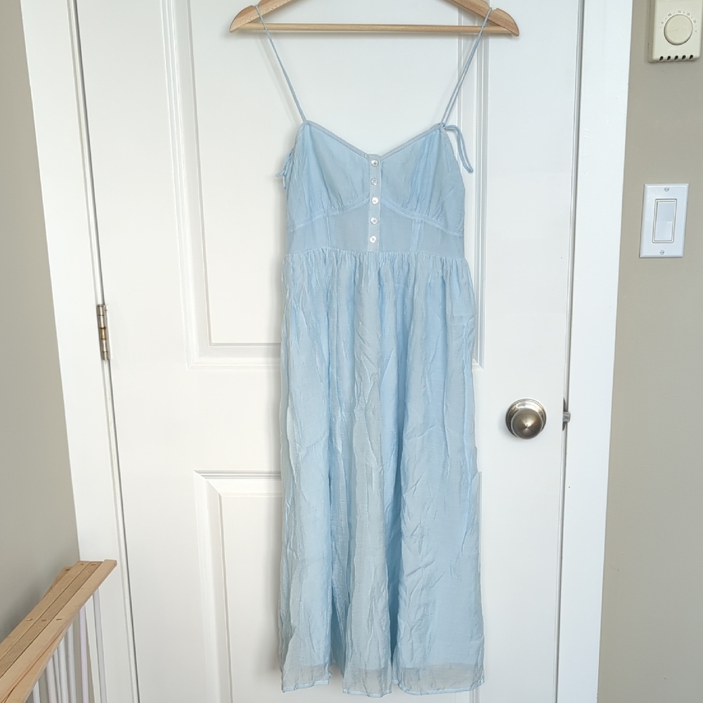 Oak + Fort Midi Dress (Blue)